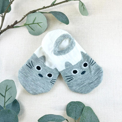 Cute Cat Face Socks - Pack of 5 - All Colours